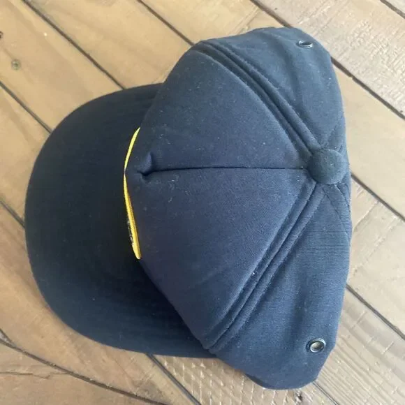 NOS Vintage Jack Hume Adventures‎ Patch Black Hat Snapback Puffy Cap Hunting - Picture 3 of 10